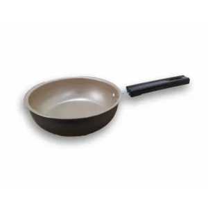 Frigideira de Ovo Antiaderente Creme/Preta