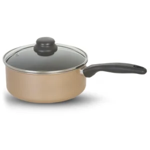 Panela Antiaderente – Creme/Preto