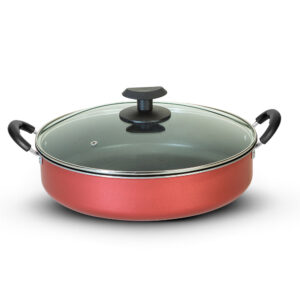 Frigideira Paella Antiaderente nº30 com Tampa de Vidro